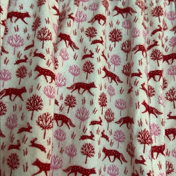 Boden Red and White Patterned Lounge Pants - Picture 4 of 4